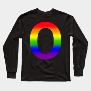 Rainbow Letter O Long Sleeve T-Shirt